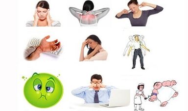 Signos y síntomas de osteocondosis cervical